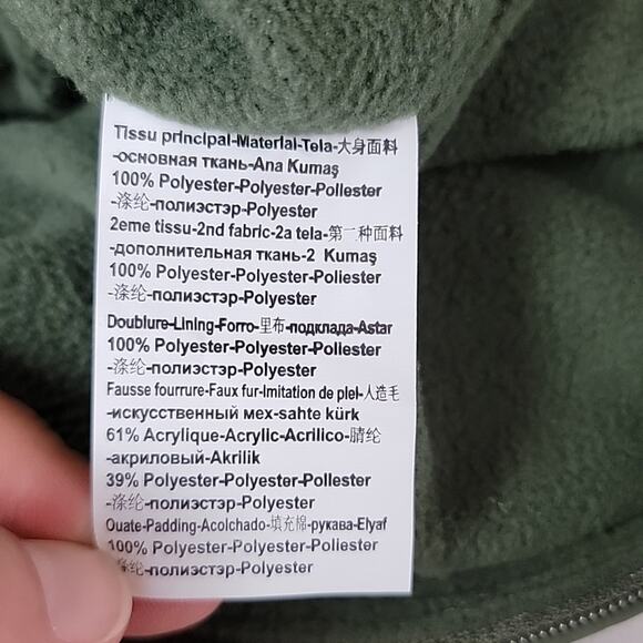 Tartine et Chocolat Baby Khaki Green Hooded Bunting Puffy Snowsuit Faux Fur 3M - Picture 14 of 16